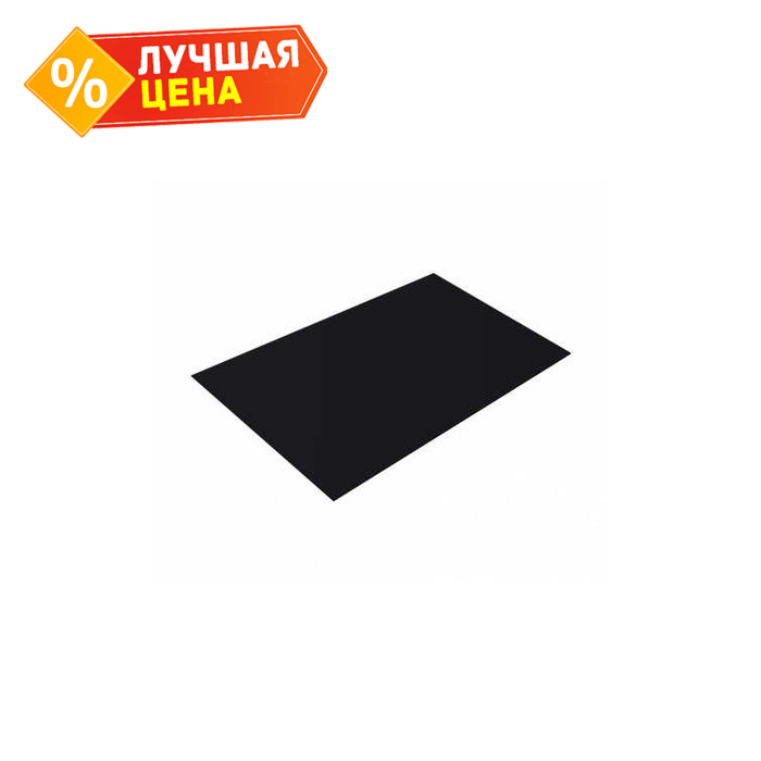 Плоский лист 0,5 Velur RAL 9005 черный