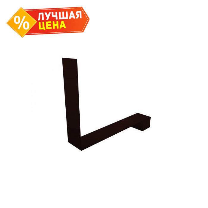 Планка примыкание нижнее к трубе фальц 0,45 Drap RR 32 темно-коричневый