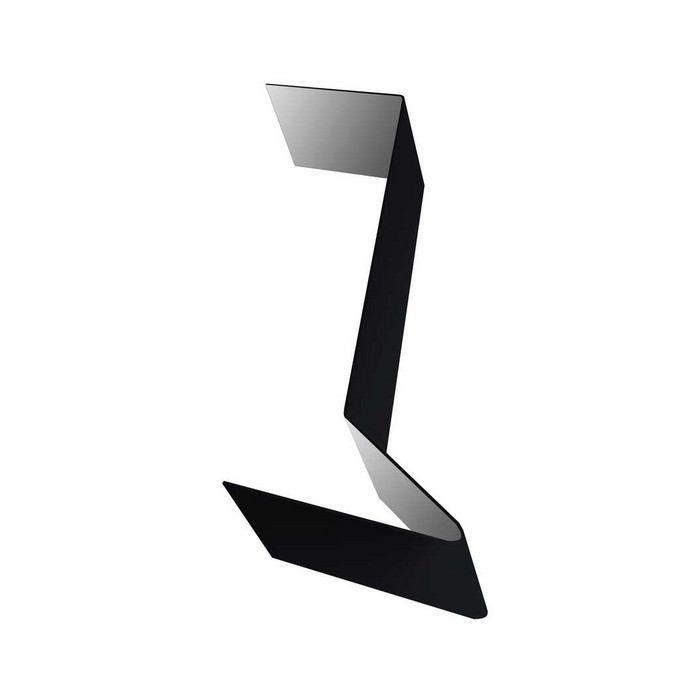 Планка примыкания для мягкой кровли 0,45 Drap RAL 9005 черный - фото №1