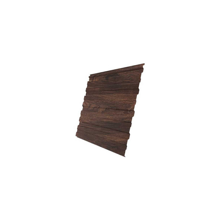 Профнастил С20А 0,45 Print Elite с пленкой Chestnut Wood (обратная сторона серая) - фото №1